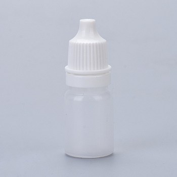 Plastic Eye Dropper Bottles, Refillable Bottle with Caps, for Ear Drops, Essential Oils and Various Liquids, Clear, 4.95cm, Capacity: 5ml(0.17 fl. oz)