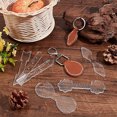 DIY Leather Keychain Acrylic Templates(FIND-WH0420-105B)-5