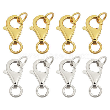 Golden & Silver Sterling Silver Lobster Claw Clasps