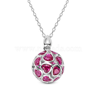 Hot Pink Sterling Silver Necklaces