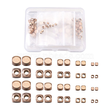 Rose Gold Cube 304 Stainless Steel Beads