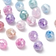 6 Colors Opaque Baking Painted Crackle Glass Beads Strands(EGLA-YW0001-21)-4