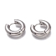 201 Stainless Steel Huggie Hoop Earrings(EJEW-O095-05-14)-1