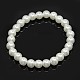 Glass Pearl Beaded Stretch Bracelets(BJEW-JB05198)-1