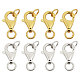 8Pcs 2 Colors 925 Sterling Silver Lobster Claw Clasps(FIND-GL0001-55)-1