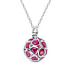 SHEGRACE Rhodium Plated 925 Sterling Silver Pendant Necklaces(JN880A)-1