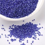 MIYUKI Delica Beads, Cylinder, Japanese Seed Beads, 11/0, (DB0285) Blue Lined Aqua, 1.3x1.6mm, Hole: 0.8mm, about 2000pcs/bottle, 10g/bottle(SEED-JP0008-DB0285)