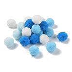 Polyester Ball Decoration, Pom Pom Ball, For DIY Craft, Light Sky Blue, 2.6~3cm, about 120pcs/set(FIND-Z042-03E)