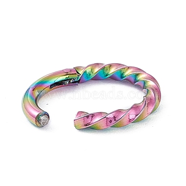 Twisted Ring Hoop Earrings for Girl Women(STAS-D453-01M-01)-2
