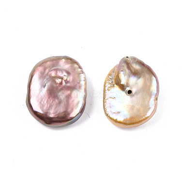 Perles de perles de keshi naturelles baroques(PEAR-N020-K03)-2