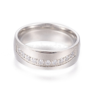 Clear Stainless Steel Finger Rings