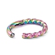 Twisted Ring Hoop Earrings for Girl Women(STAS-D453-01M-01)-2