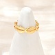 Brass Adjustable Cuff Rings for Women(RJEW-B132-02A-G)-1