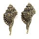 Brass Conch Figurines Statues for Home Desktop Feng Shui Ornament(DJEW-Z008-05AB)-1