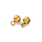 Ion Plating(IP) 202 Stainless Steel Beads, with Rubber Inside, Slider Beads, Rondelle, Golden, 6x4x3mm, Hole: 1.6mm, Rubber Hole: 0.8mm(STAS-S151-02G-D)