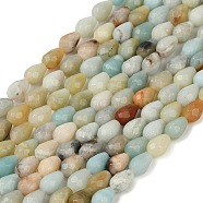 Natural Amazonite Beads Strands, Faceted Teardrop, 10x7mm, Hole: 1.2mm, about 20pcs/strand, 7.87''(20cm)(G-P520-B10-01A)