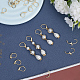 40Pcs 2 Styles Brass Leverback Earring Findings(DIY-CN0002-85G)-4