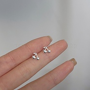 Alloy Earrings for Women, with 925 Sterling Silver Pin, Cherry, 10mm(FS-WG98937-65)