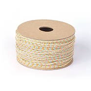 Macrame Cotton Cord, Braided Rope, for Wall Hanging, Crafts, Gift Wrapping, Colorful, 2mm, about 21.87 yards(20m)/roll(OCOR-F010-C04)