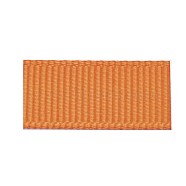High Dense Polyester Grosgrain Ribbons, Dark Orange, 1 inch(25.4mm), about 100yards/roll(OCOR-S112-H-51)