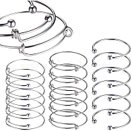 Brass Bangle Making Sets, with Adjustable Bangles and Torque Bangle, Mixed Color, 62~67mm(MAK-BC0001-02S)