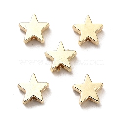 CCB Plastic Beads, Star, Golden, 7.8x8x3mm, Hole: 1.6mm(CCB-A001-04G)