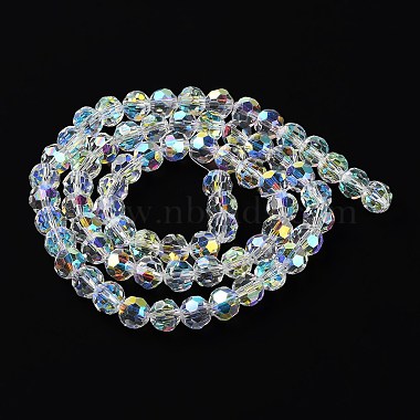 transparentes perles de verre de galvanoplastie brins(GLAA-Q099-J01-10)-3