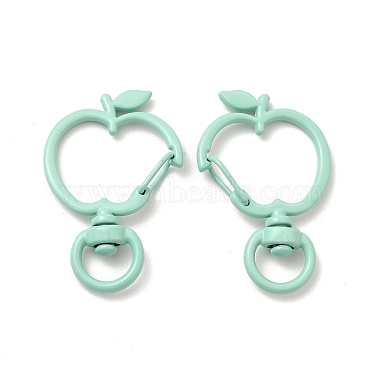 Spray Painted Alloy Swivel Lobster Claw Clasps(FIND-A027-04)-2