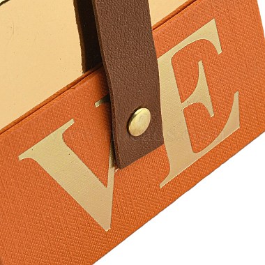 正方形の愛のプリントの段ボール紙のギフトボックス(CON-G019-01C)-4