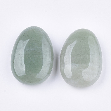натуральный зеленый авантюрин овальный пальмовый камень(G-S349-19B)-2