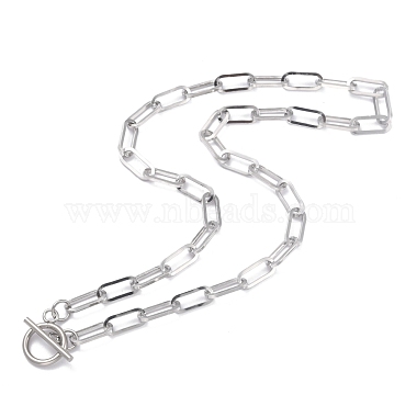 Collares de cadena de clip de acero inoxidable 304(NJEW-O124-01P)-2