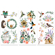 3 Sheets 3 Styles Bird House Theme PVC Waterproof Decorative Stickers(DIY-WH0404-018)-1