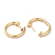 Lock Brass Huggie Hoop Earrings for Women(EJEW-B056-14G)-2