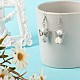 Fairy Natural & Synthetic Howlite Dangle Earring for Girl Women(EJEW-JE04655)-2