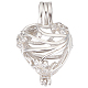 1pc rhodié 925 pendentifs en forme de cage de perles vides en argent sterling(STER-BBC0005-70A)-1