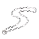 Collares de cadena de clip de acero inoxidable 304(NJEW-O124-01P)-2