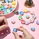 100個 UVメッキアクリルビーズ(PACR-CJ0001-20)-4