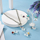 Fashewelry 16piezas 8 estilos colgantes acrílicos de color ab de piedras preciosas mixtas naturales y sintéticas(G-FW0001-37)-8