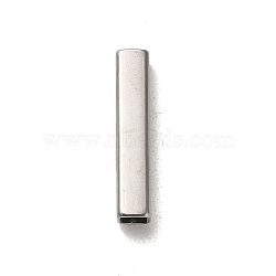 304 Stainless Steel Beads, Rectangle, Stainless Steel Color, 20x4x4mm, Hole: 2.8x2.8mm(STAS-Q316-05F-P)