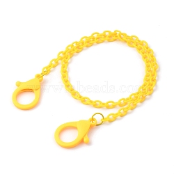 Personalized ABS Plastic Cable Chain Necklaces, Eyeglass Chains, Handbag Chains, Gold, 19.09~20.07 inch(48.5~51cm)(NJEW-JN02996-01)
