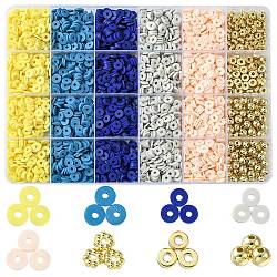 DIY Heishi Polymer Clay Beads Jewelry Making Finding Kit, Mixed Color, 6x1~5mm, Hole: 1.5~2.2mm...(DIY-FS0005-94A)