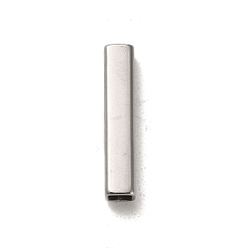 304 Stainless Steel Beads, Rectangle, Stainless Steel Color, 20x4x4mm, Hole: 2.8x2.8mm