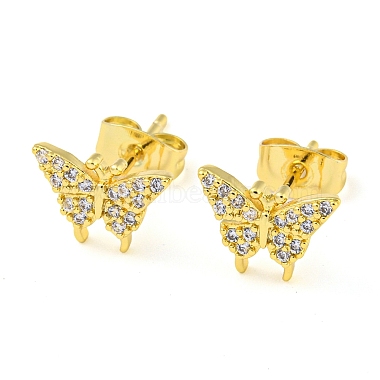 Butterfly Cubic Zirconia Stud Earrings