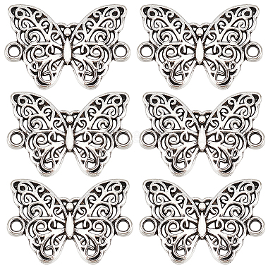 Antique Silver Butterfly Alloy Links
