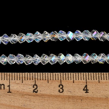 Electroplate Glass Beads Strands(GLAA-Q105-04Y)-3