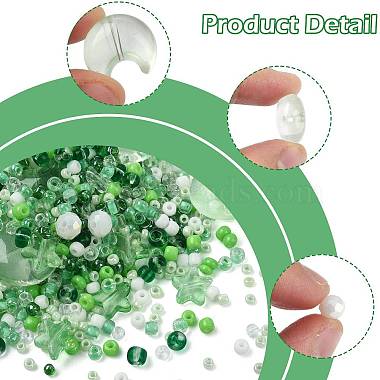 brins de perles de verre de styles mixtes(EGLA-FS0002-63A)-3