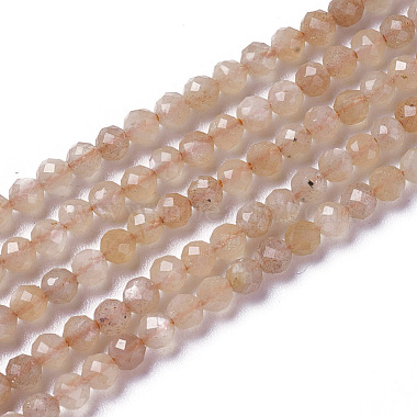 2mm Round Sunstone Beads