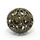 Mixed Iron Filigree Hollow Round Beads(IFIN-X0008-AB-NF)-2