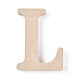 Letter Unfinished Wood Slices(DIY-WH0162-62L)-1