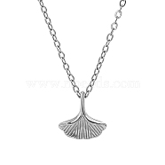 Stainless Steel Necklaces, Shell, Stainless Steel Color, 15.75 inch(40cm)(WF1000-2)